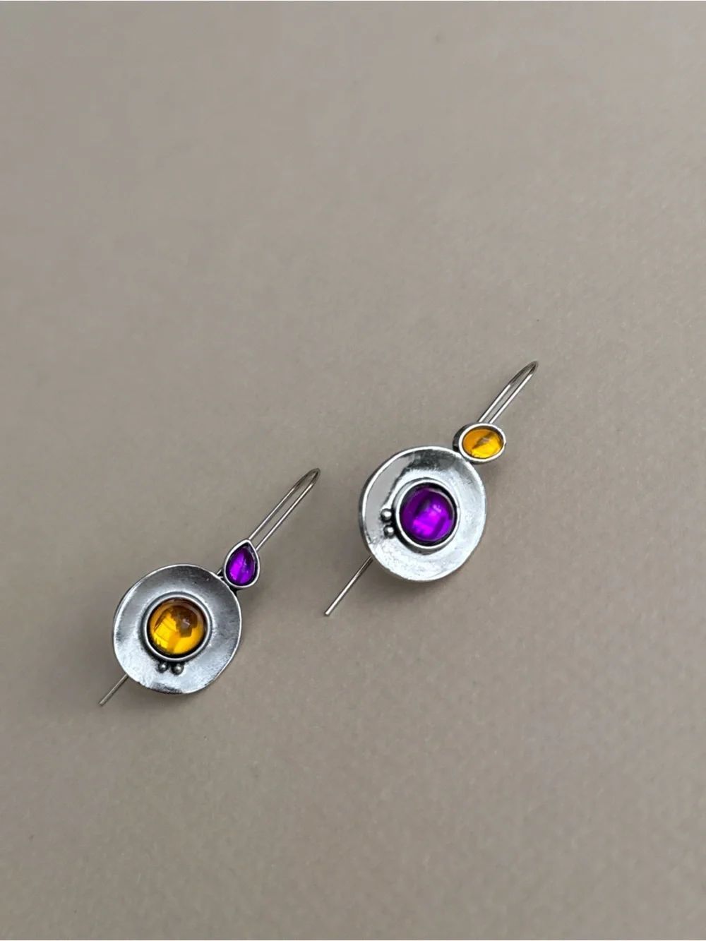 Crystal drop earrings N2404
